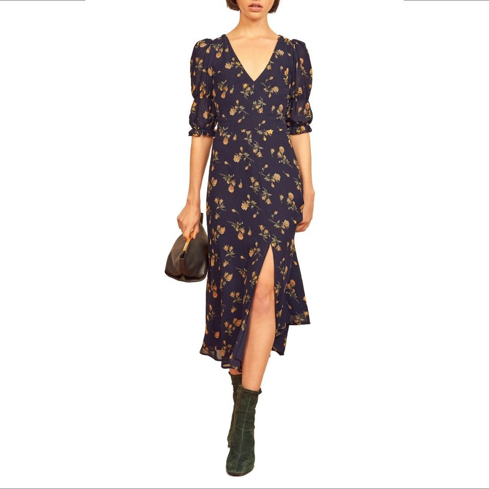 Floral Navy Dress